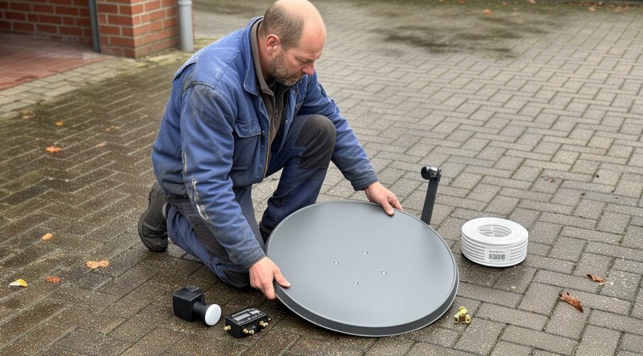 ARLI 60cm HD Sat Anlage im Test: Twin LNB, Koaxialkabel und Satfinder für UHD 4K Empfang
