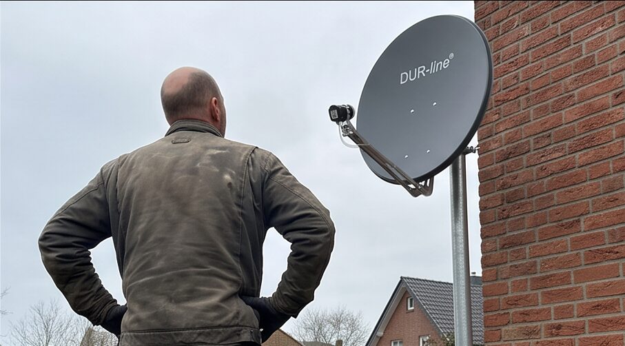 dur line select 60 65cm sat anlage während der Nutzung