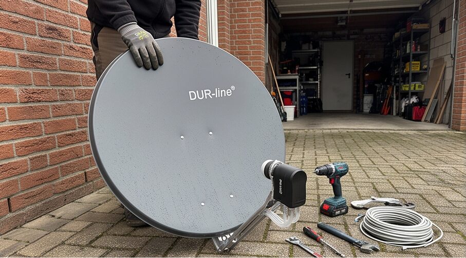 DUR-line Select 75/80 im Test: Hochwertige Satelliten-Komplettanlage für 8 Receiver