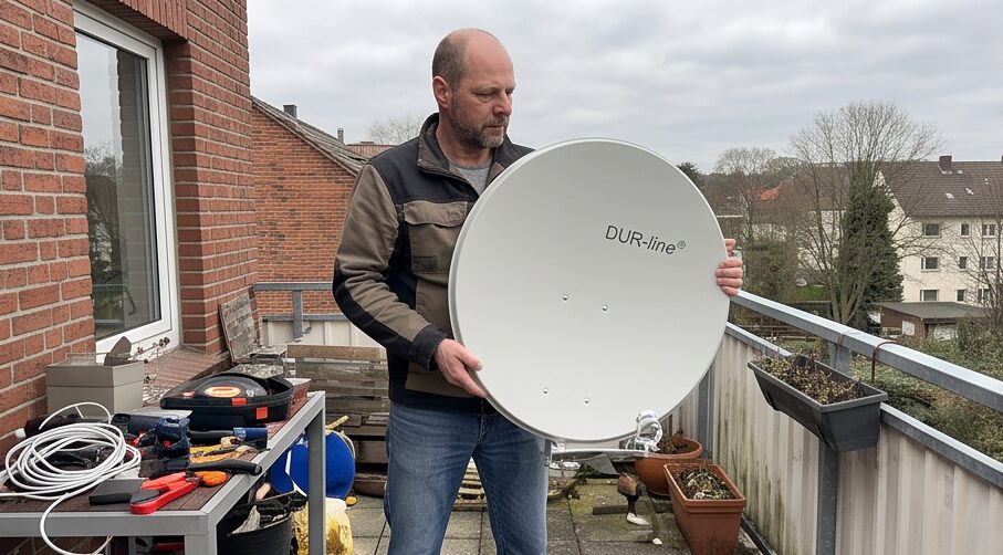 DUR-line Select 80cm Satellitenschüssel im Test: Hochwertige Aluminium Antenne für besten Empfang