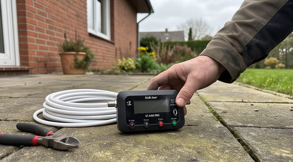 DUR-line SF 2460 Pro im Test: Präziser Digital Satfinder für Satellitenanlagen