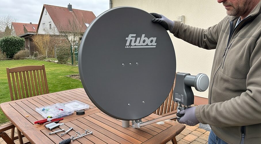 Fuba DAL 808 A im Test: Hochwertige Satellitenschüssel für 8 Teilnehmer mit HDTV und UHD Empfang