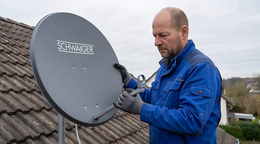 Satellitenschüssel Installieren