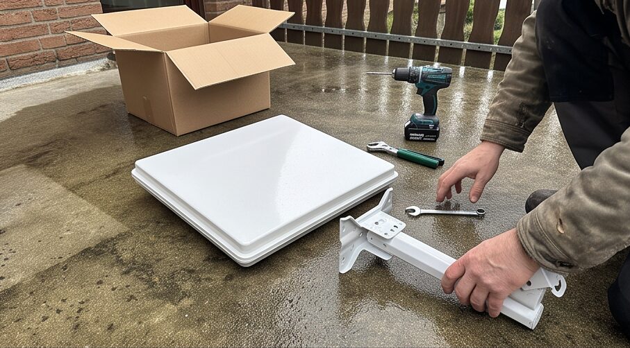 Kleine Satellitenschüssel