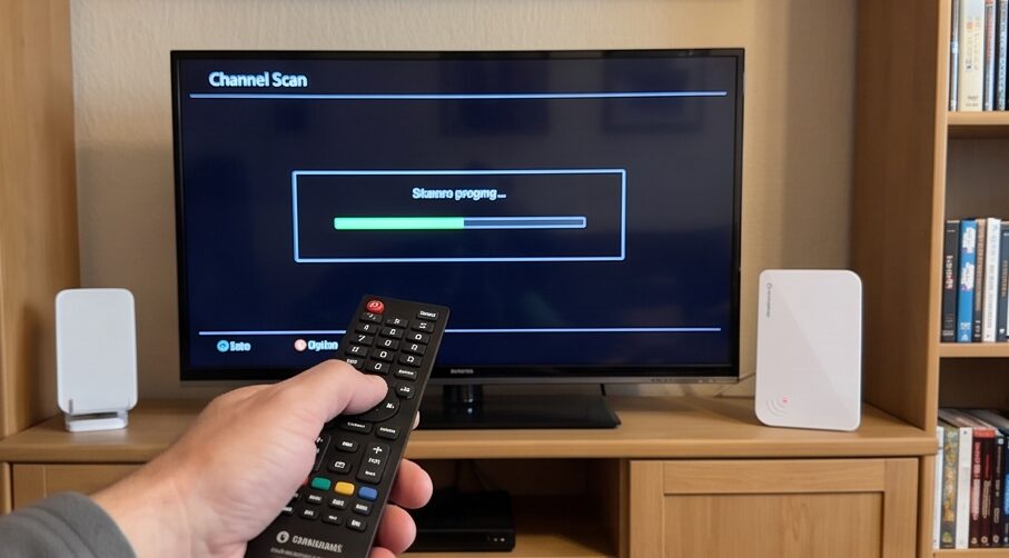 Das Gerät Detailansicht beim Testen