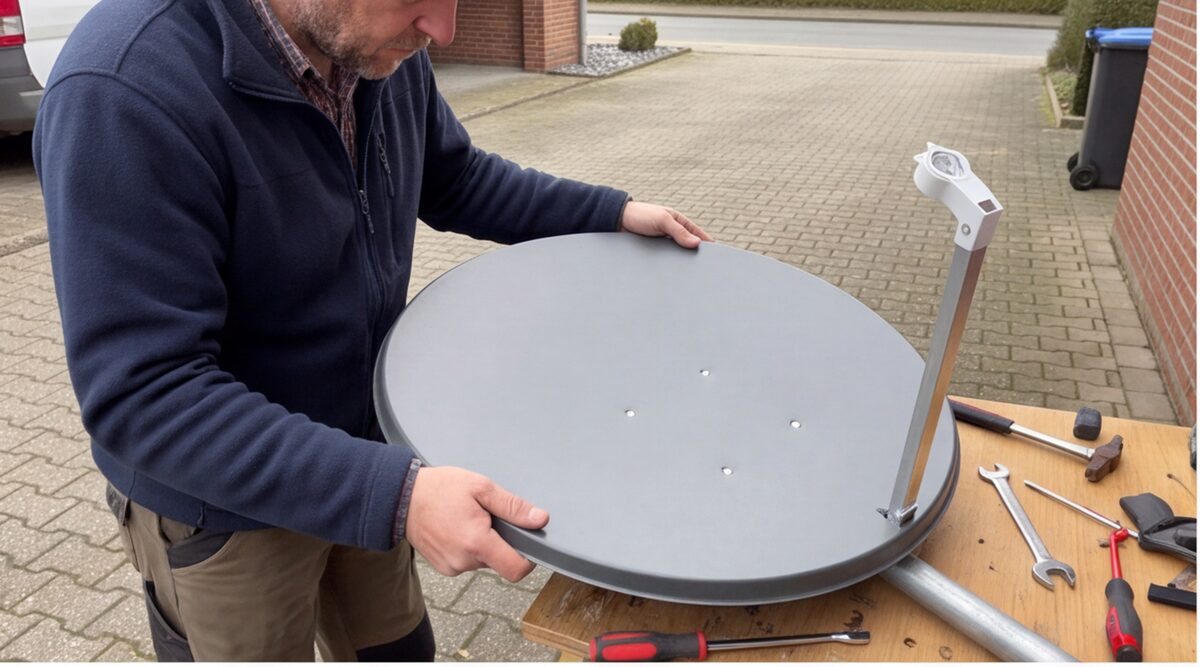 OPTICUM QA60 Satellitenschüssel im Test: 4K HD Empfang für 1 Teilnehmer