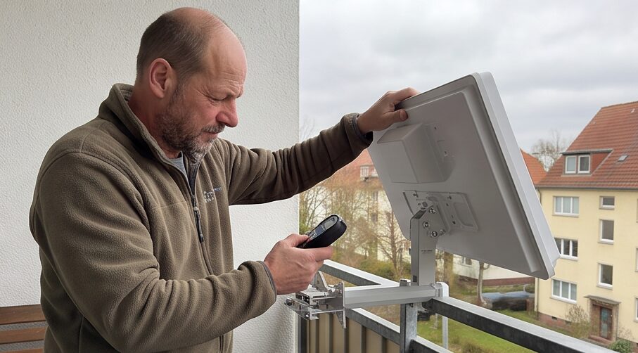 Das Gerät Detailansicht beim Testen