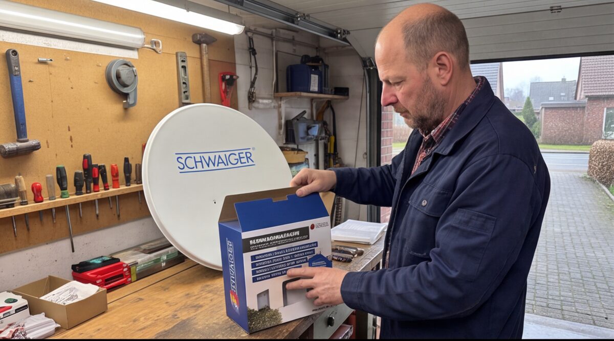 SCHWAIGER 470 SAT-Anlage im Test: Hochwertige Satellitenschüssel für zwei Teilnehmer