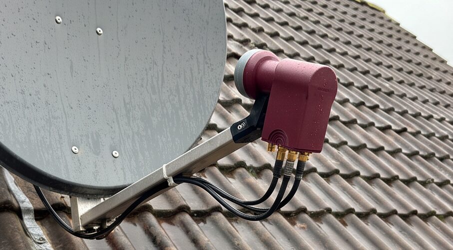 schwaiger 7419 octo lnb in der Anwendung